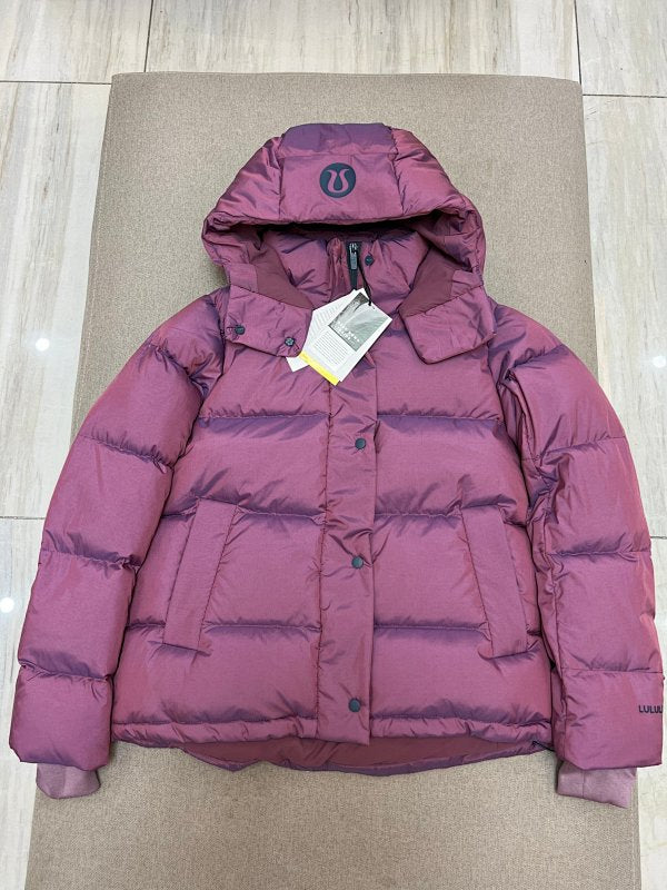 Lululemon Dark Berry Wunder Puff Hooded Down Jacket – Women's