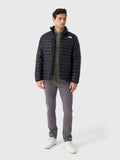 The North Face Black Stretch Down Jacket – Slim Fit Hoodless Lightweight Packable Narrow Baffle