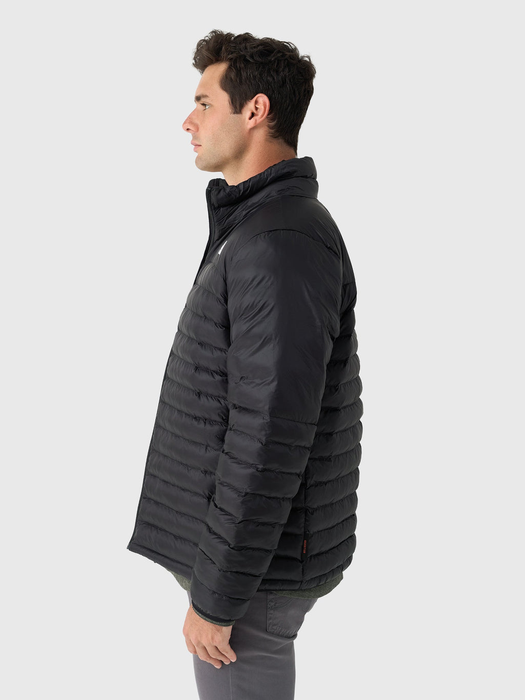 The North Face Black Stretch Down Jacket – Slim Fit Hoodless Lightweight Packable Narrow Baffle