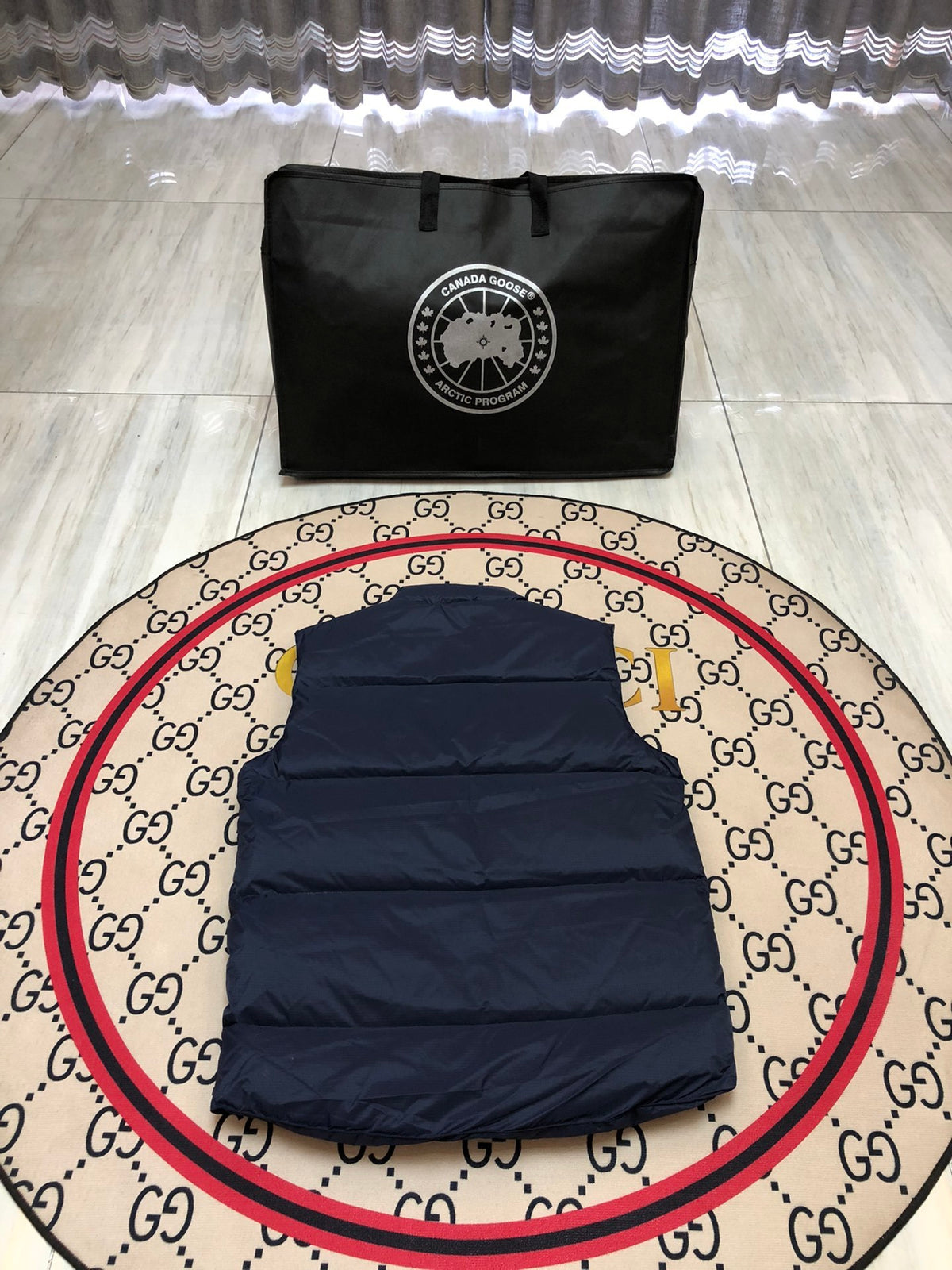 Canada Goose Navy Blue Arctic Program Down Vest