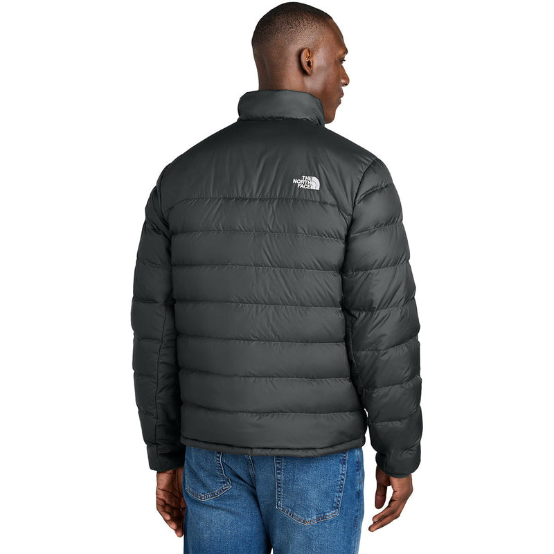 The North Face Black Aconcagua 3 Down Jacket – 650-Fill Hoodless Stand Collar Chest Zip Pocket