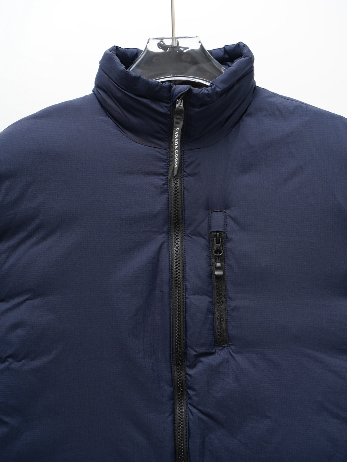 Canada Goose Navy Blue Smooth Shell Down Bomber Jacket – Chest Zip Pocket