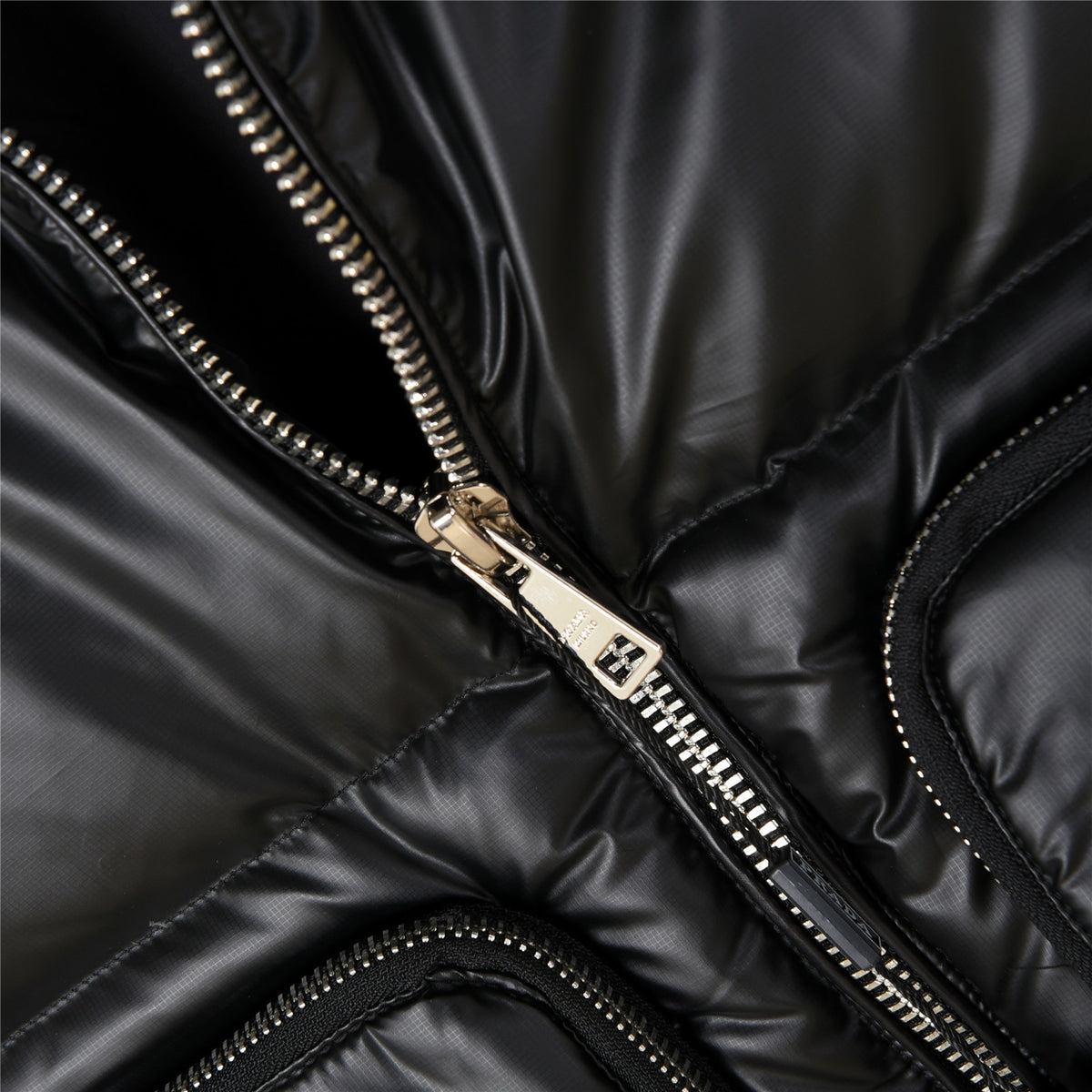 Prada Black Gloss Down Vest