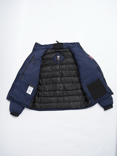 Canada Goose Navy Blue Smooth Shell Down Bomber Jacket – Chest Zip Pocket