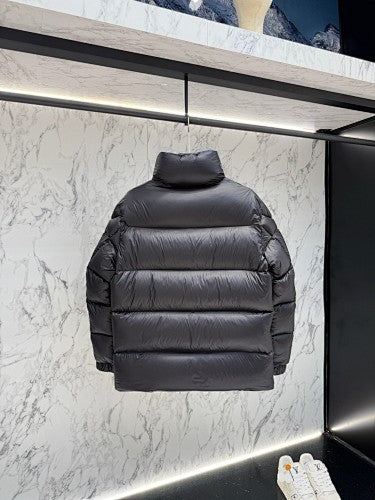Moncler Black Oversized Down Jacket – Cobalt Blue Interior Contrast
