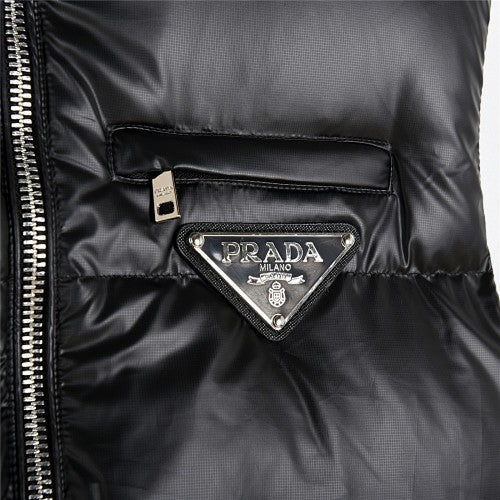 Prada Black Gloss Down Vest