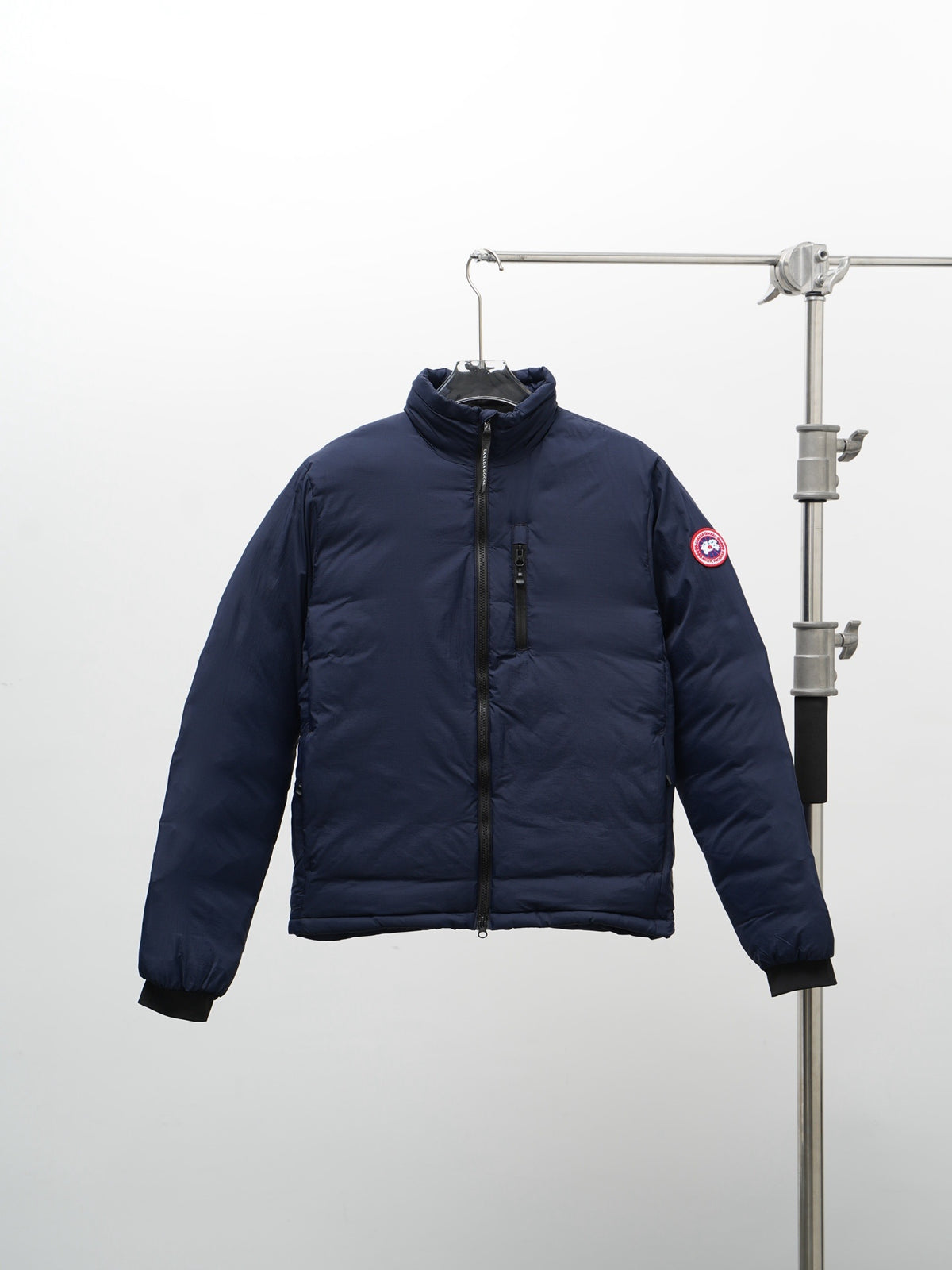 Canada Goose Navy Blue Smooth Shell Down Bomber Jacket – Chest Zip Pocket