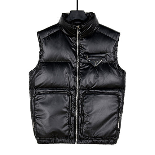 Prada Black Gloss Down Vest