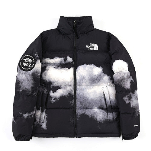 The North Face Black Cloud Print Nuptse 1992 Down Jacket – 30th Anniversary Badge 700-Fill