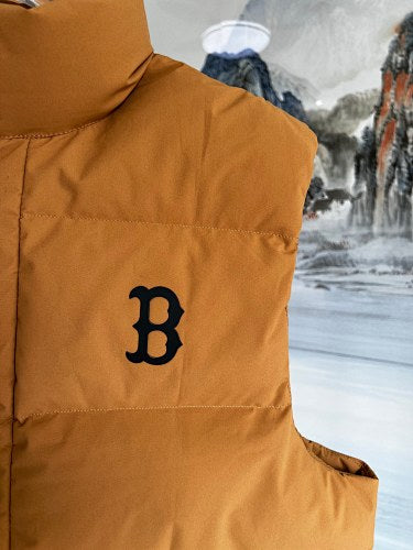 MLB Boston Red Sox Mustard Yellow Down Vest