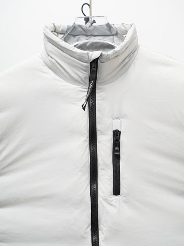 Canada Goose White Smooth Shell Down Bomber Jacket – Grey Quilted Liner