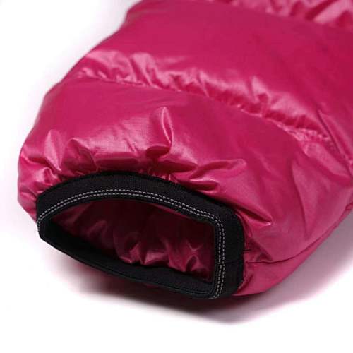 Canada Goose Fuchsia Lodge Down Hoody – 625-Fill Glossy Channel-Baffle Hooded Puffer Jacket with Arctic Program Arm Badge