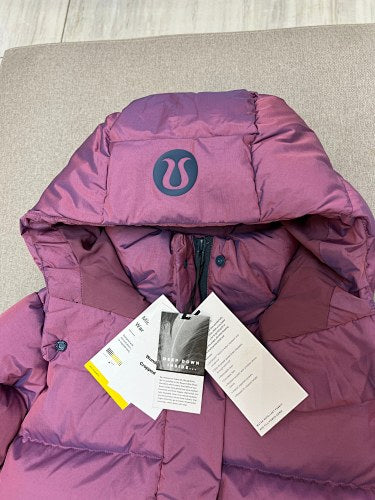Lululemon Dark Berry Wunder Puff Hooded Down Jacket – Women's