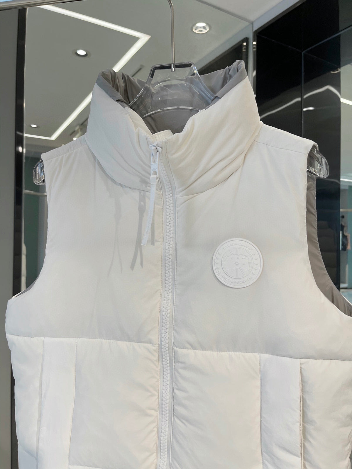 Moncler White Down Vest