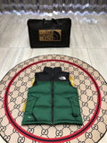 The North Face Forest Green & Black Nuptse Down Vest