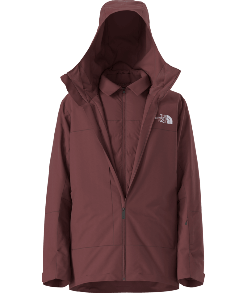 The North Face Fawn Brown Triclimate 3-in-1 Jacket – Waterproof Shell Quilted Liner Hooded