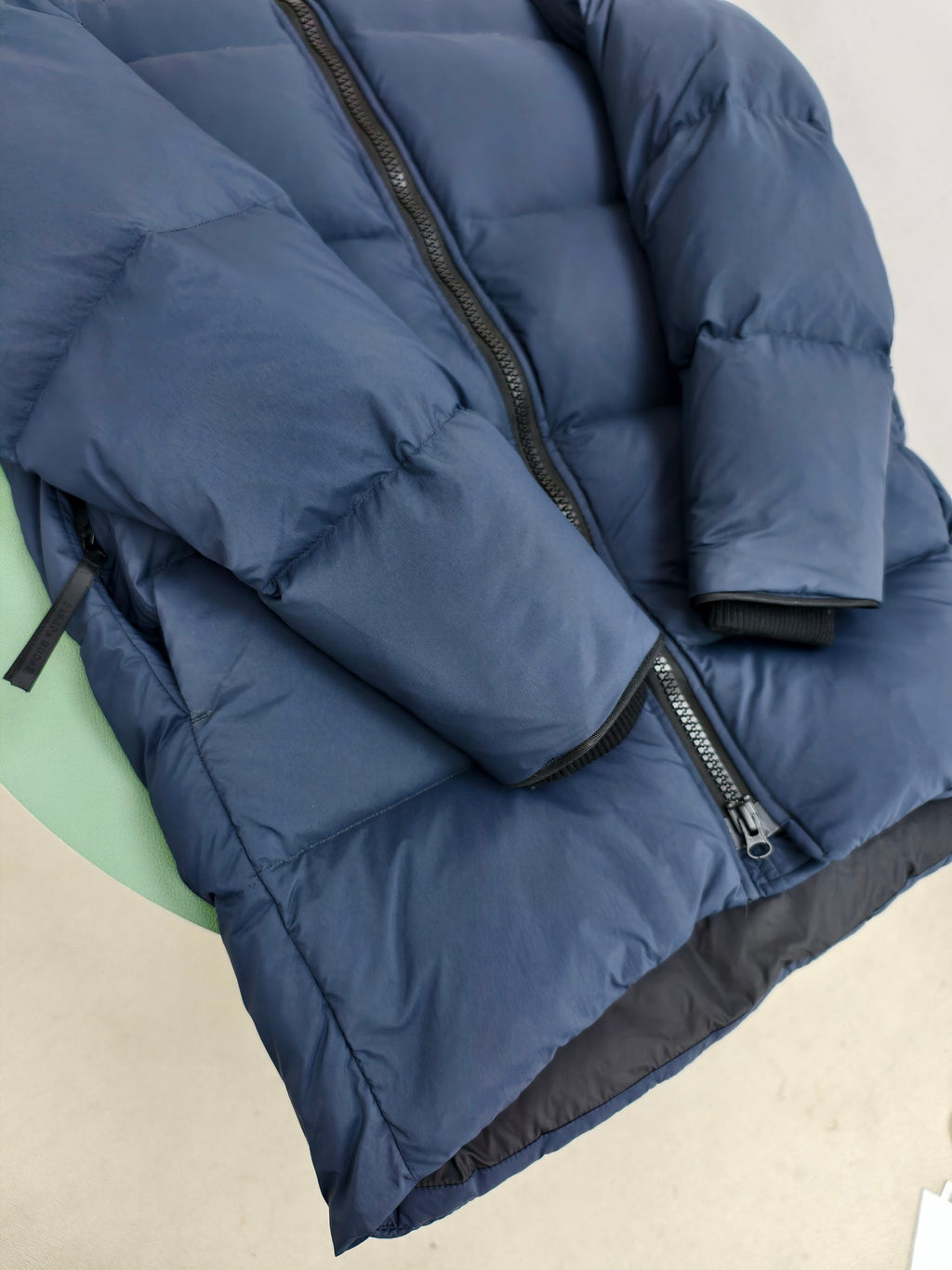 Canada Goose Navy Blue Oversized Quilted Down Hooded Parka