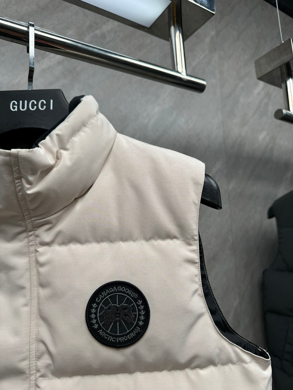 Canada Goose Cream Arctic Program Down Vest