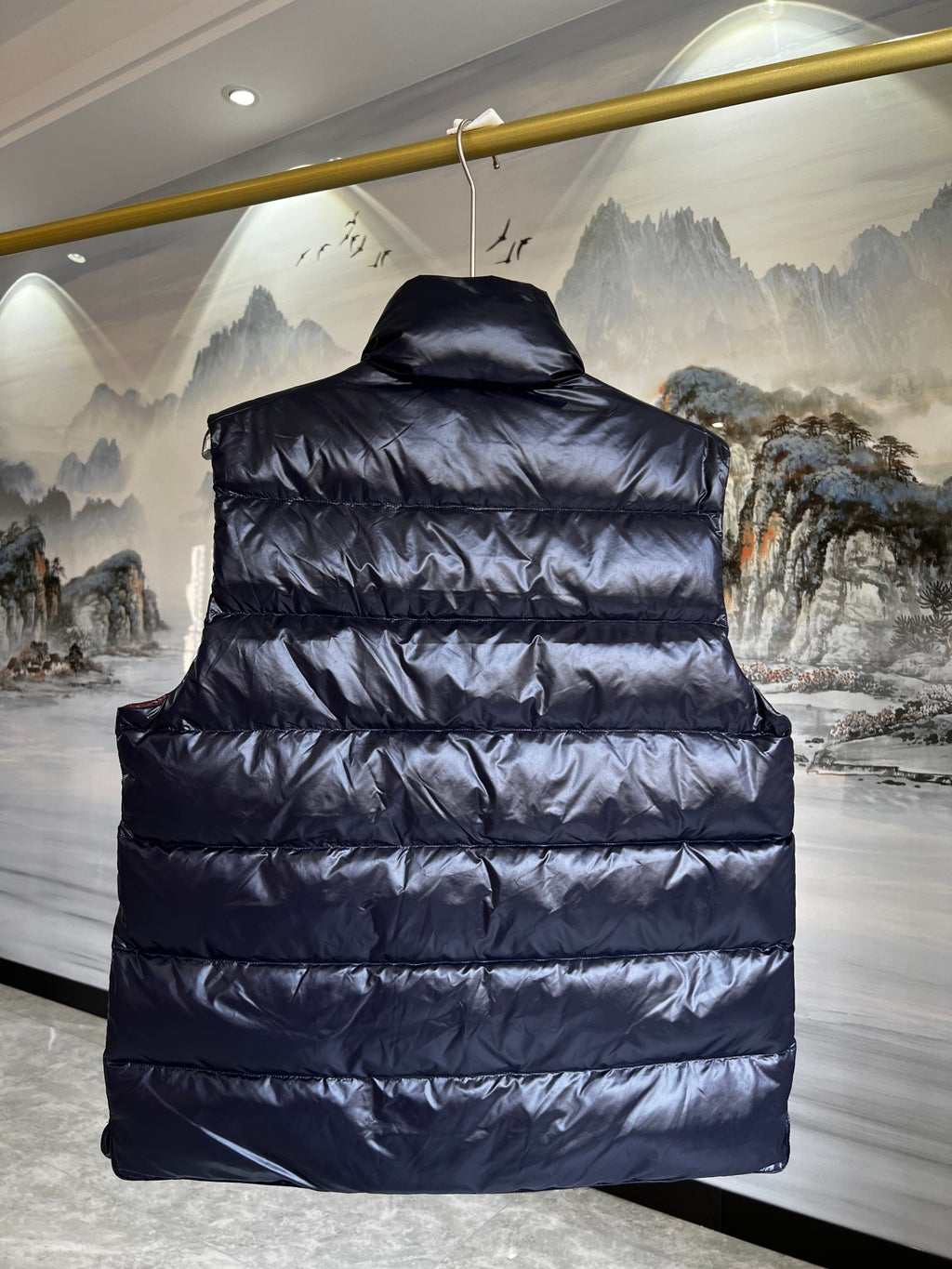 Moncler Navy Blue Down Vest