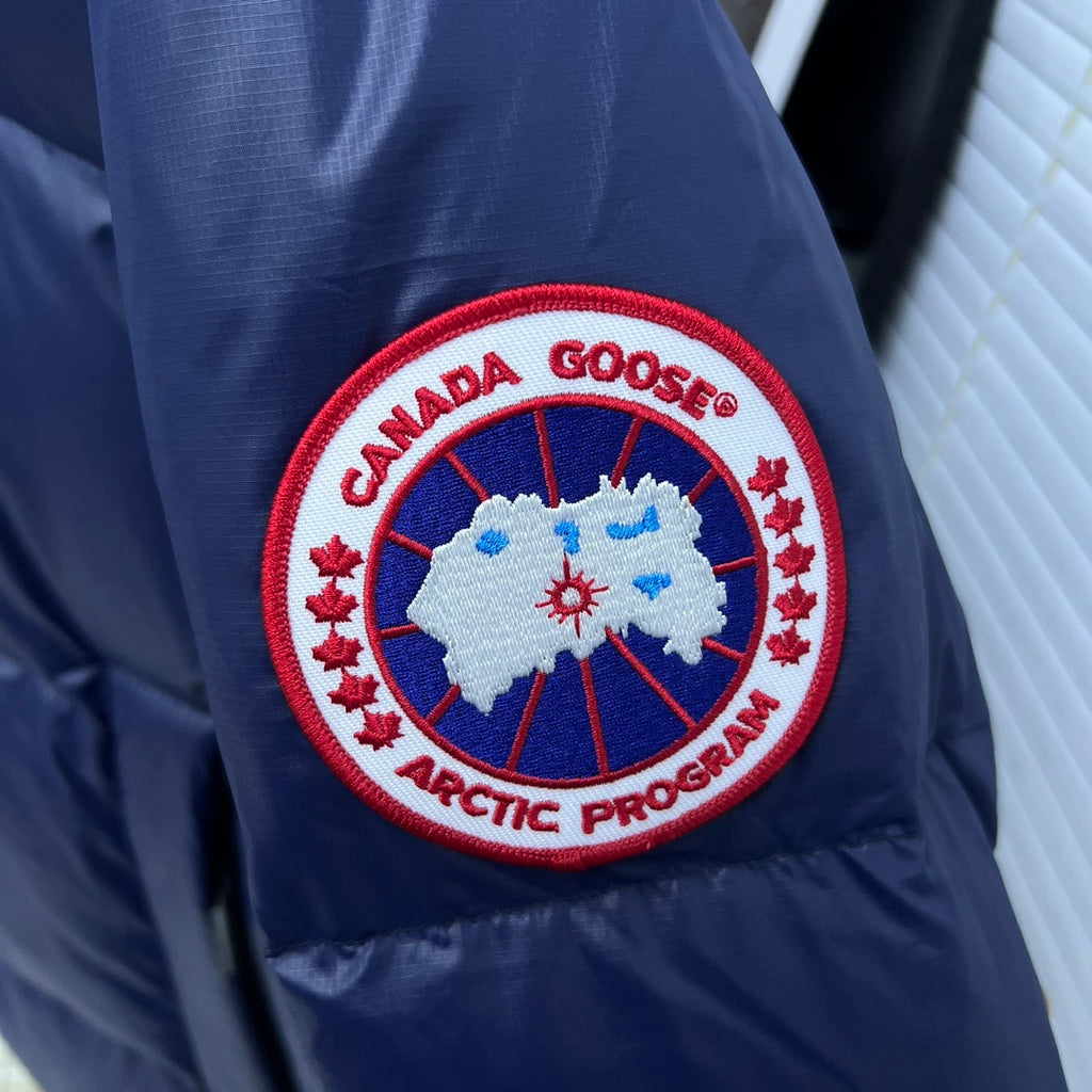 Canada Goose Navy Blue Matte Ripstop Down Jacket – YKK Two-Way Zip