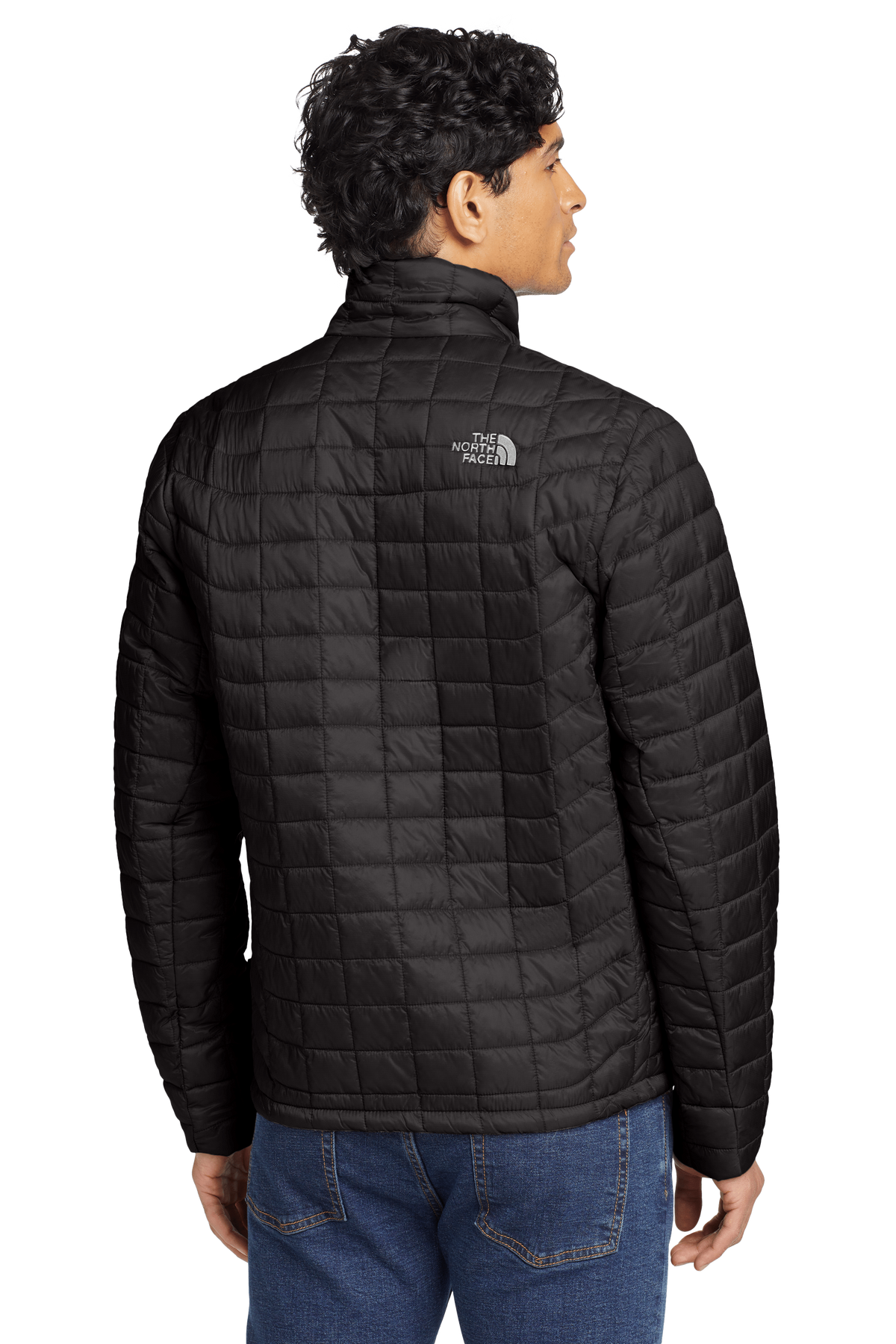 The North Face Black ThermoBall Eco Jacket – Box Quilt Stand Collar Slim Fit Packable