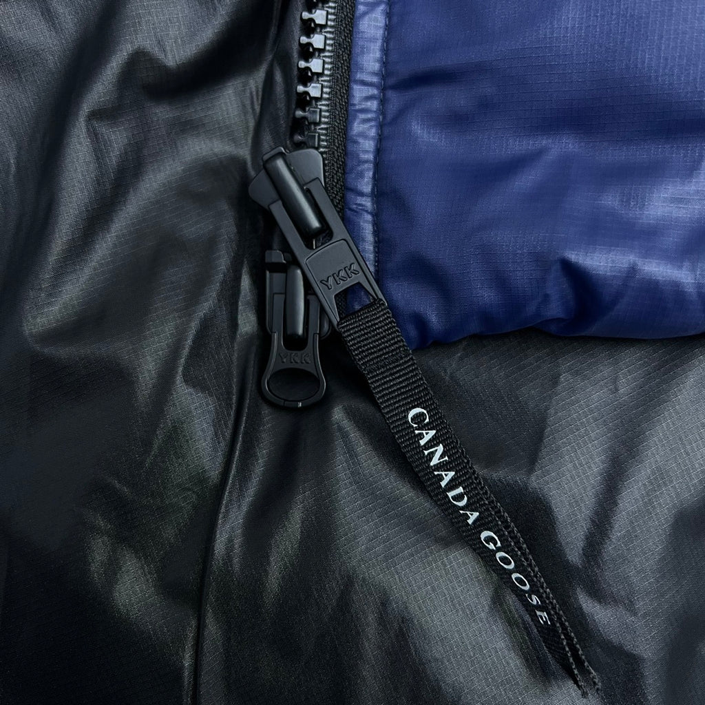 Canada Goose Navy Blue Matte Ripstop Down Jacket – YKK Two-Way Zip