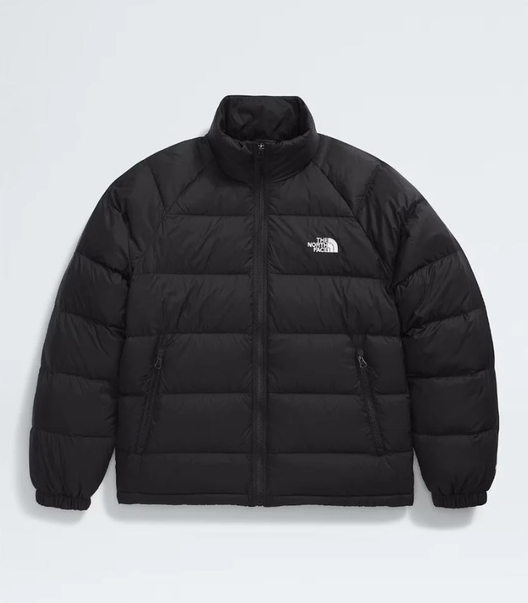 The North Face Black Nuptse Hooded Down Jacket – Wide Baffle Stand Collar Zip Pockets