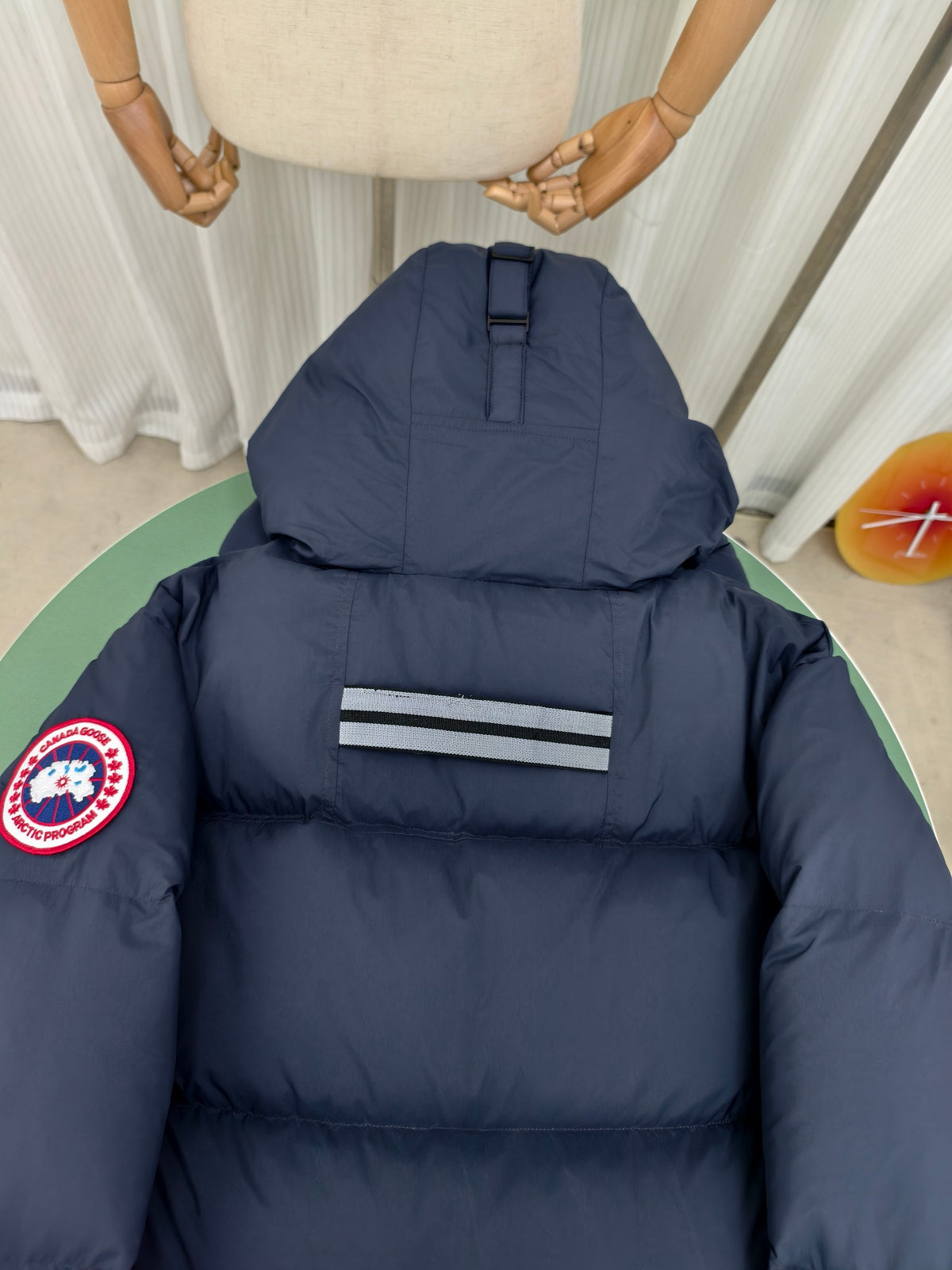Canada Goose Navy Blue Oversized Quilted Down Hooded Parka