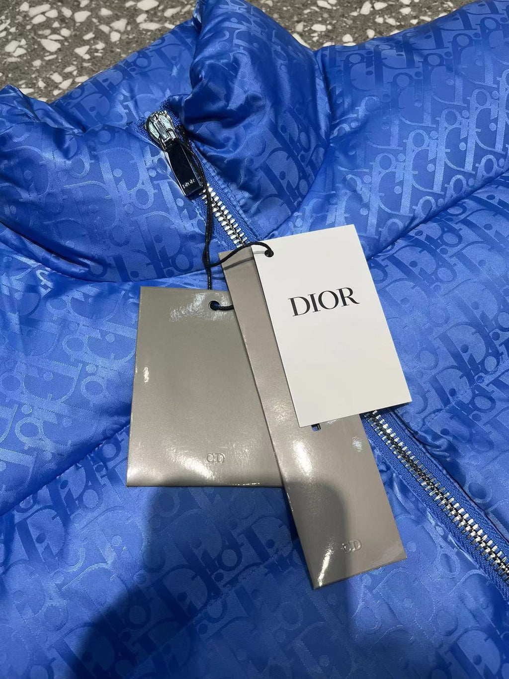 Dior Royal Blue Oblique Down Vest