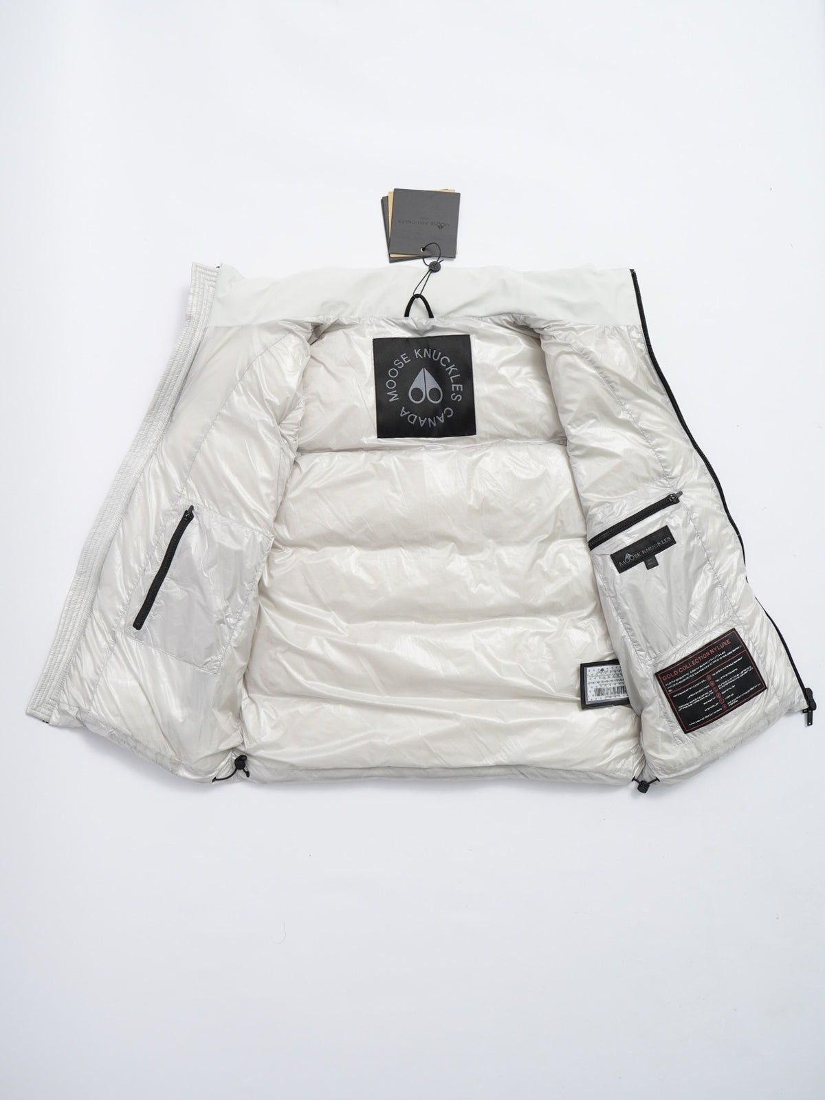 Moose Knuckles White Down Vest