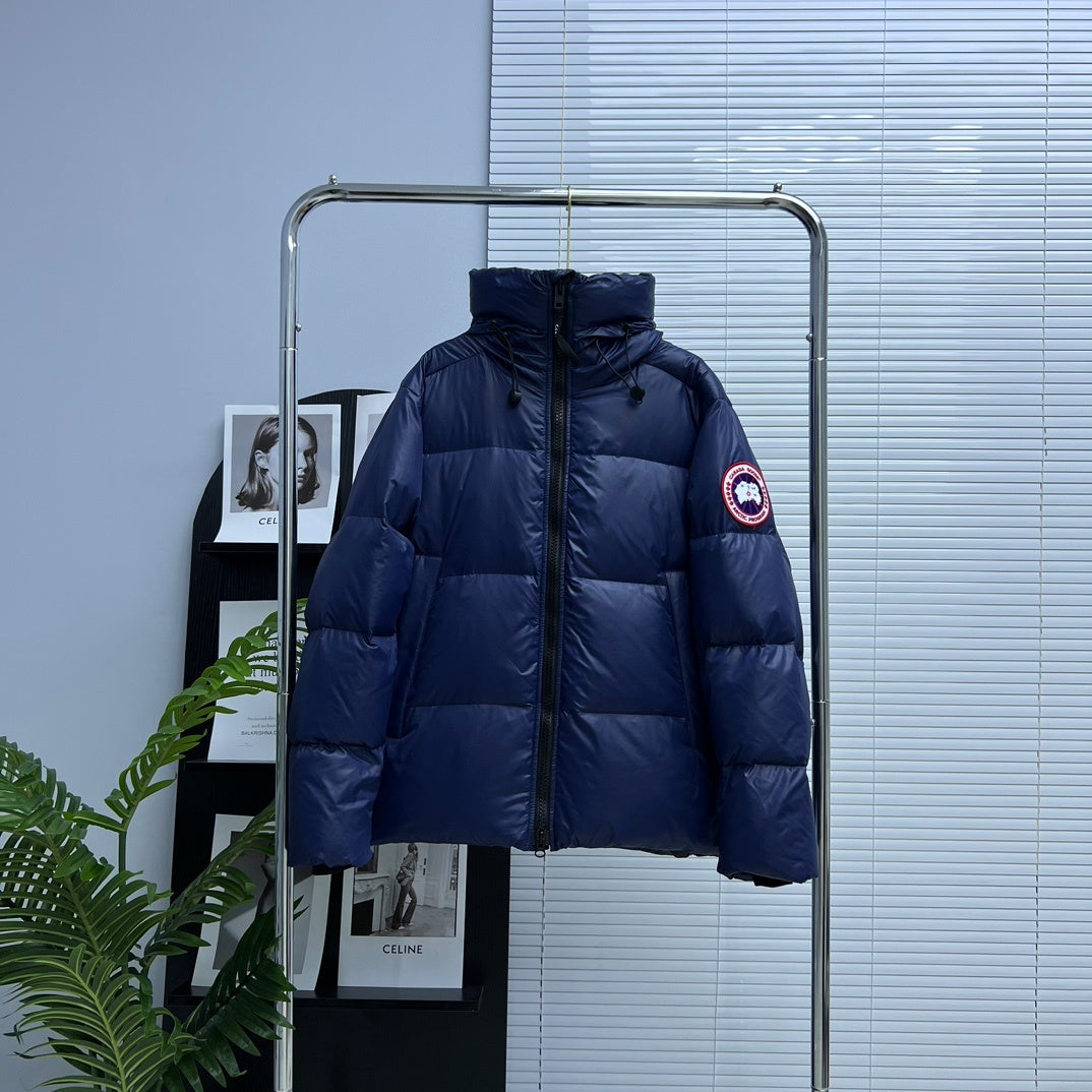 Canada Goose Navy Blue Matte Ripstop Down Jacket – YKK Two-Way Zip