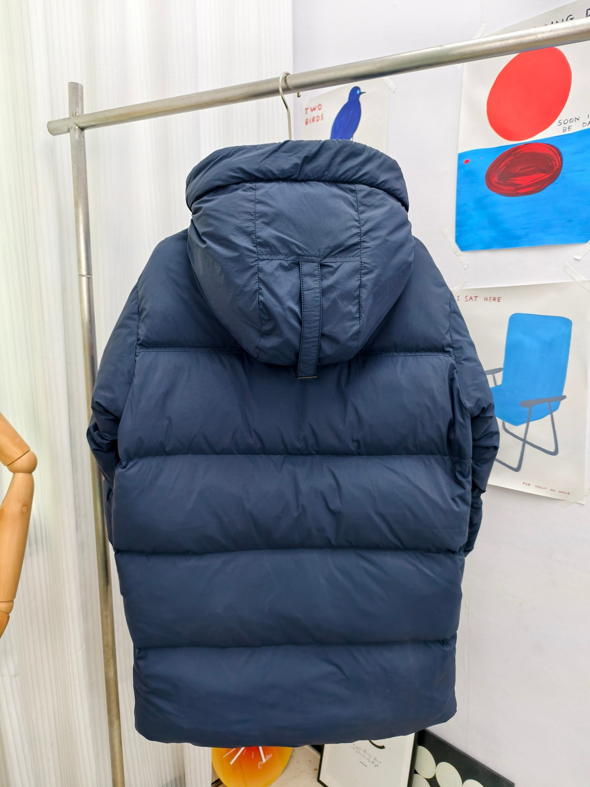 Canada Goose Navy Blue Oversized Quilted Down Hooded Parka