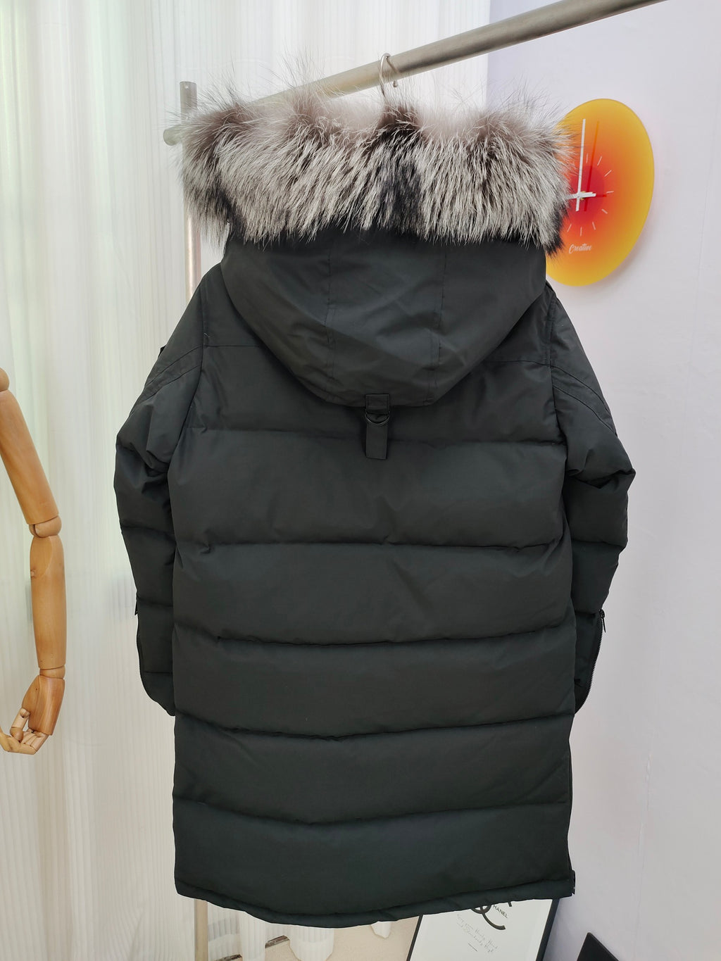 Moose Knuckles Black Multi-Pocket Down Jacket